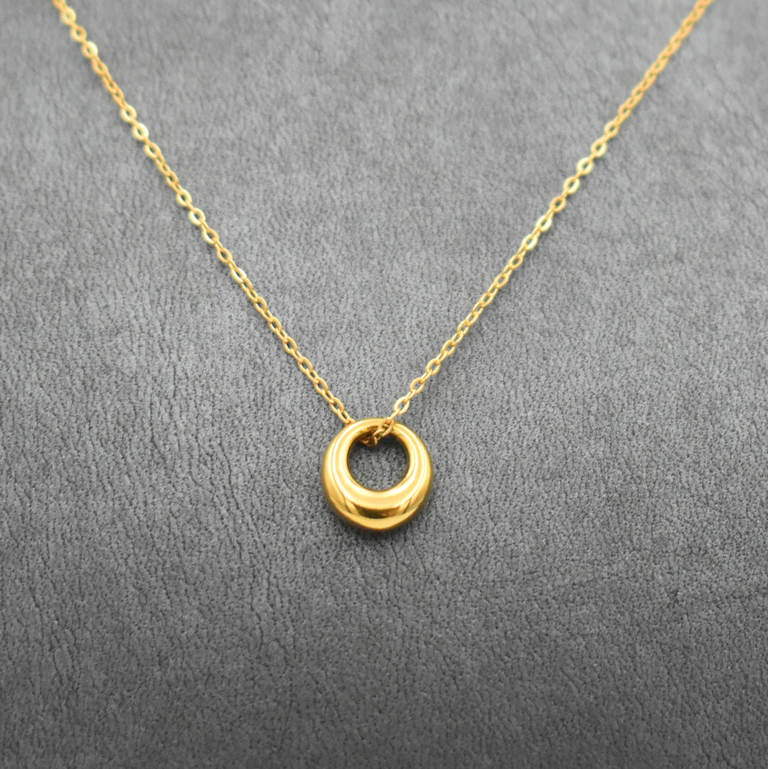 Gold Plated Tunnel Necklace