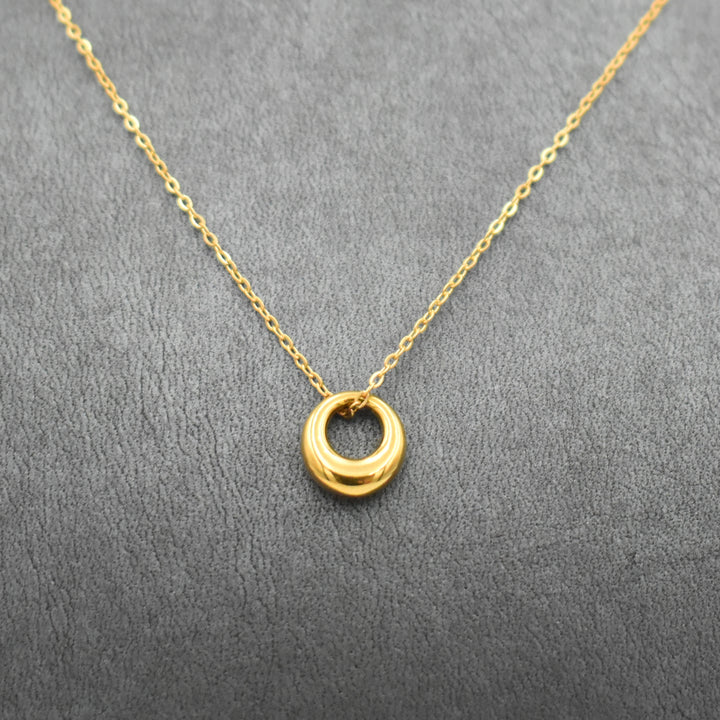 Gold Plated Tunnel Necklace