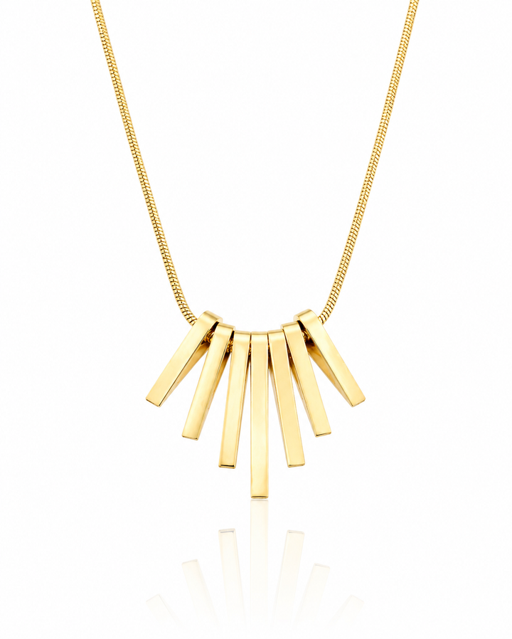Gold Plated Butterfly Charm Pendant Necklace  - 44.4 cm (10712)