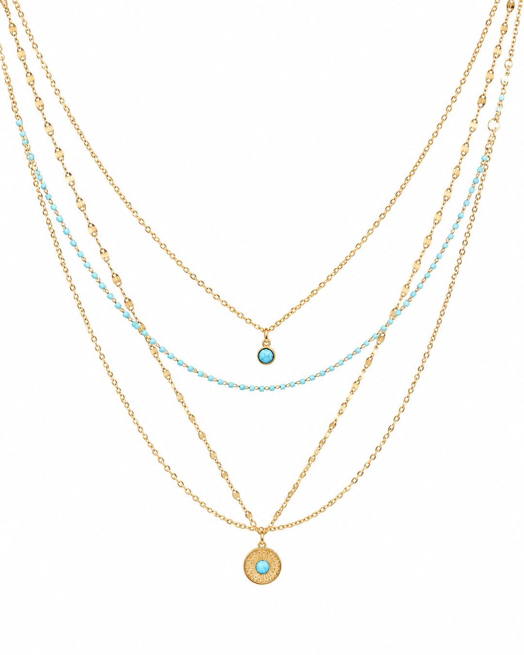 Gold plated waterproof heart locket pendant necklace on delicate chain by Elli Jewellery