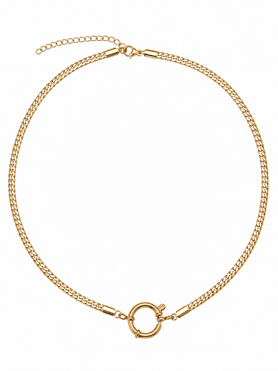 Gold Toned Faux Elegant Necklace