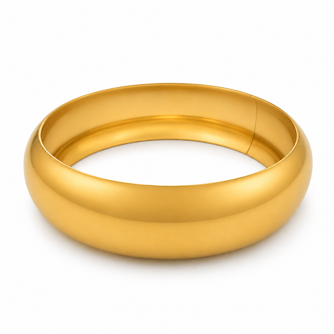 Gold Toned 2cm Bangle