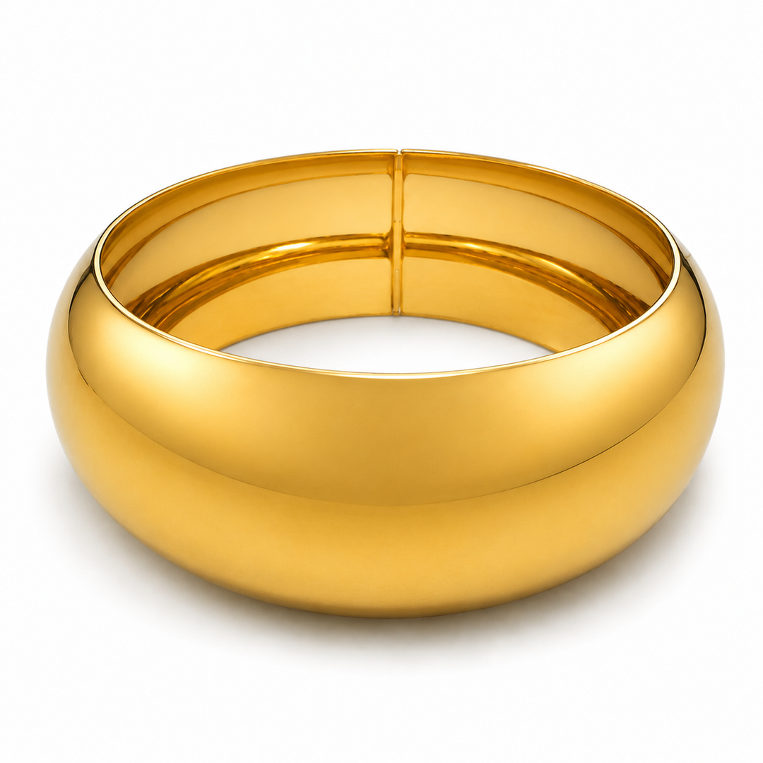 Gold Toned 2.5cm Bangle