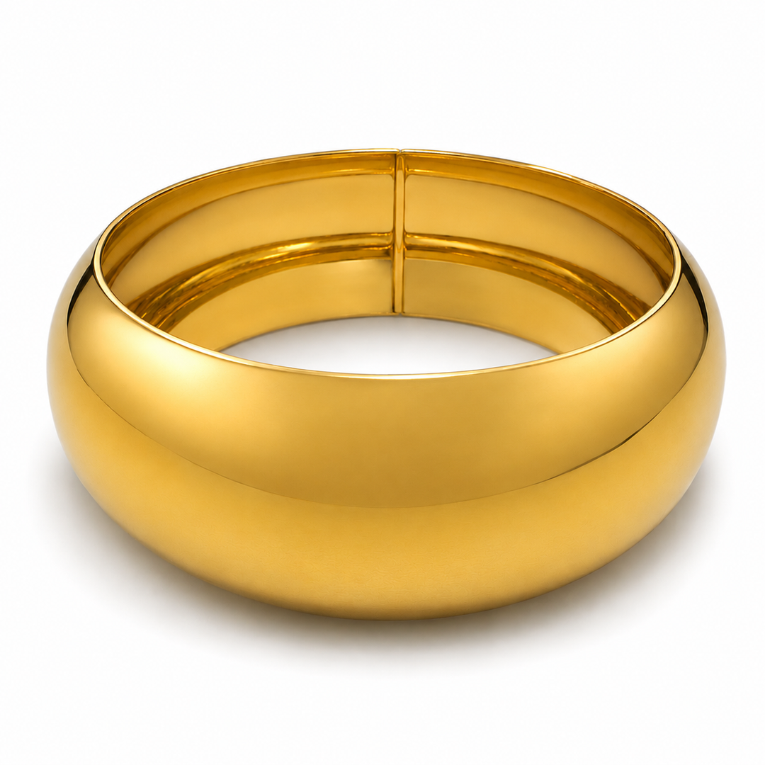 Gold Toned 3cm Bangle