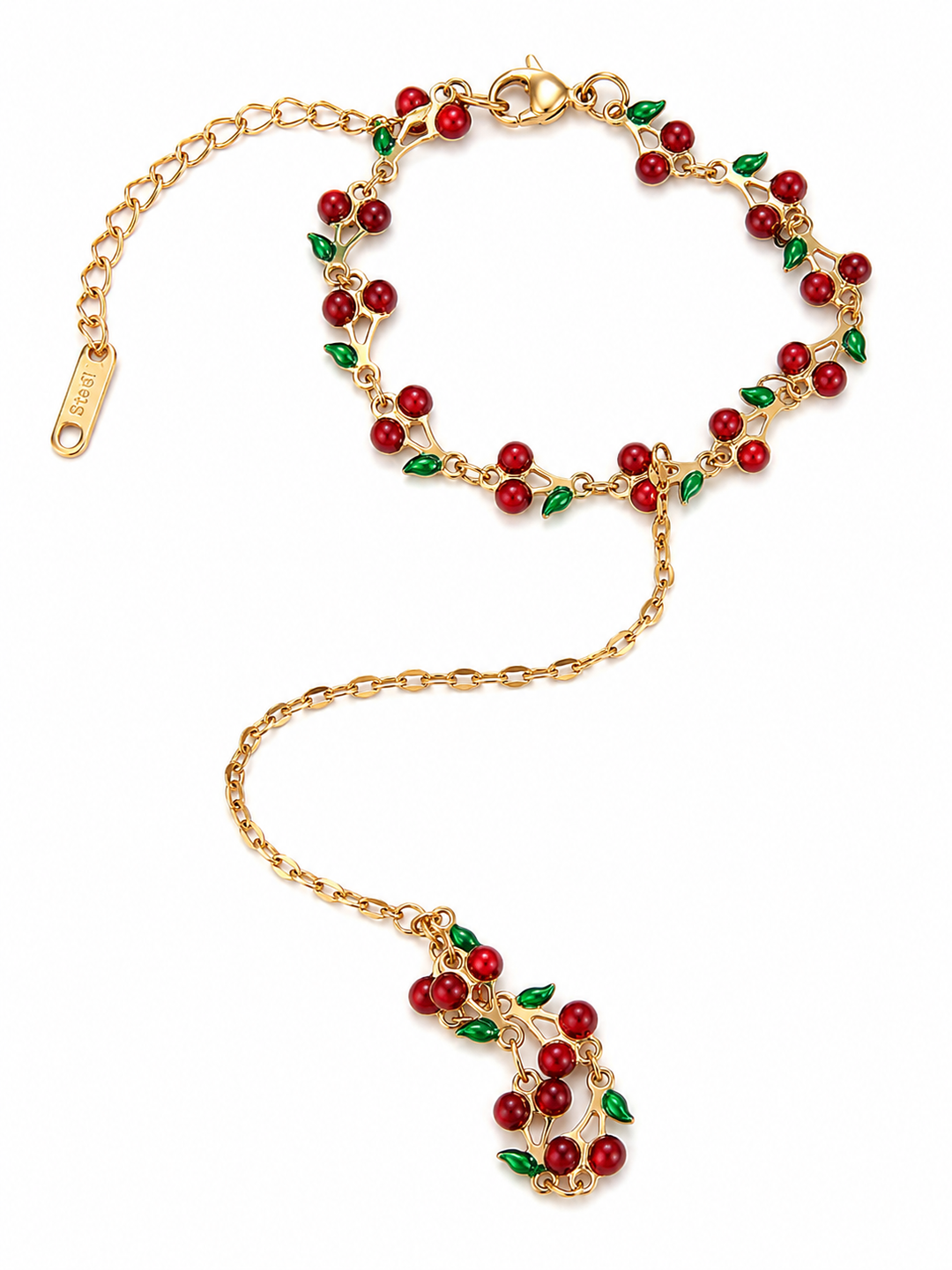 Red Cherry Trendy Hand Jewelry