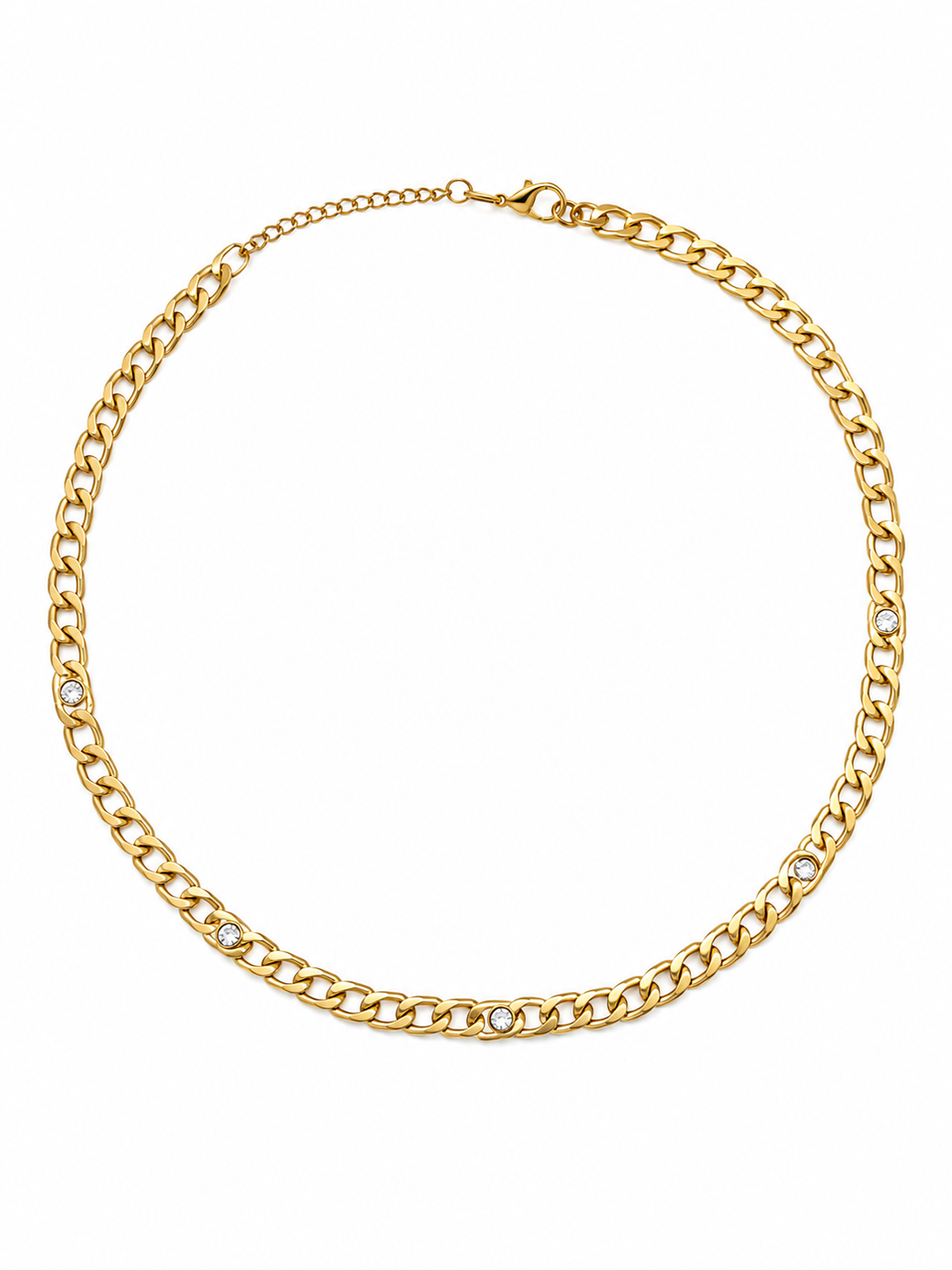 Diamante Gold Plated Chain