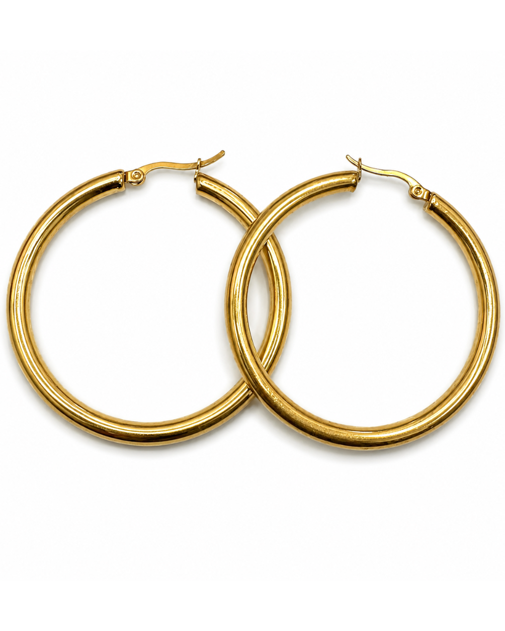 Big Hoops Gold toned 40mm
