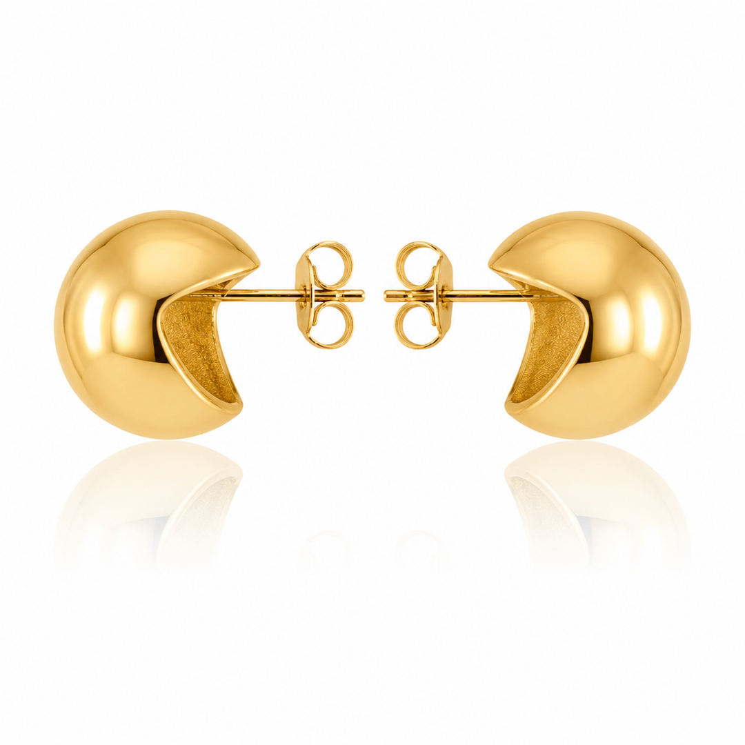 Gold plated waterproof teardrop crystal drop earrings with clear stones and butterfly clasp by Elli Jewellery