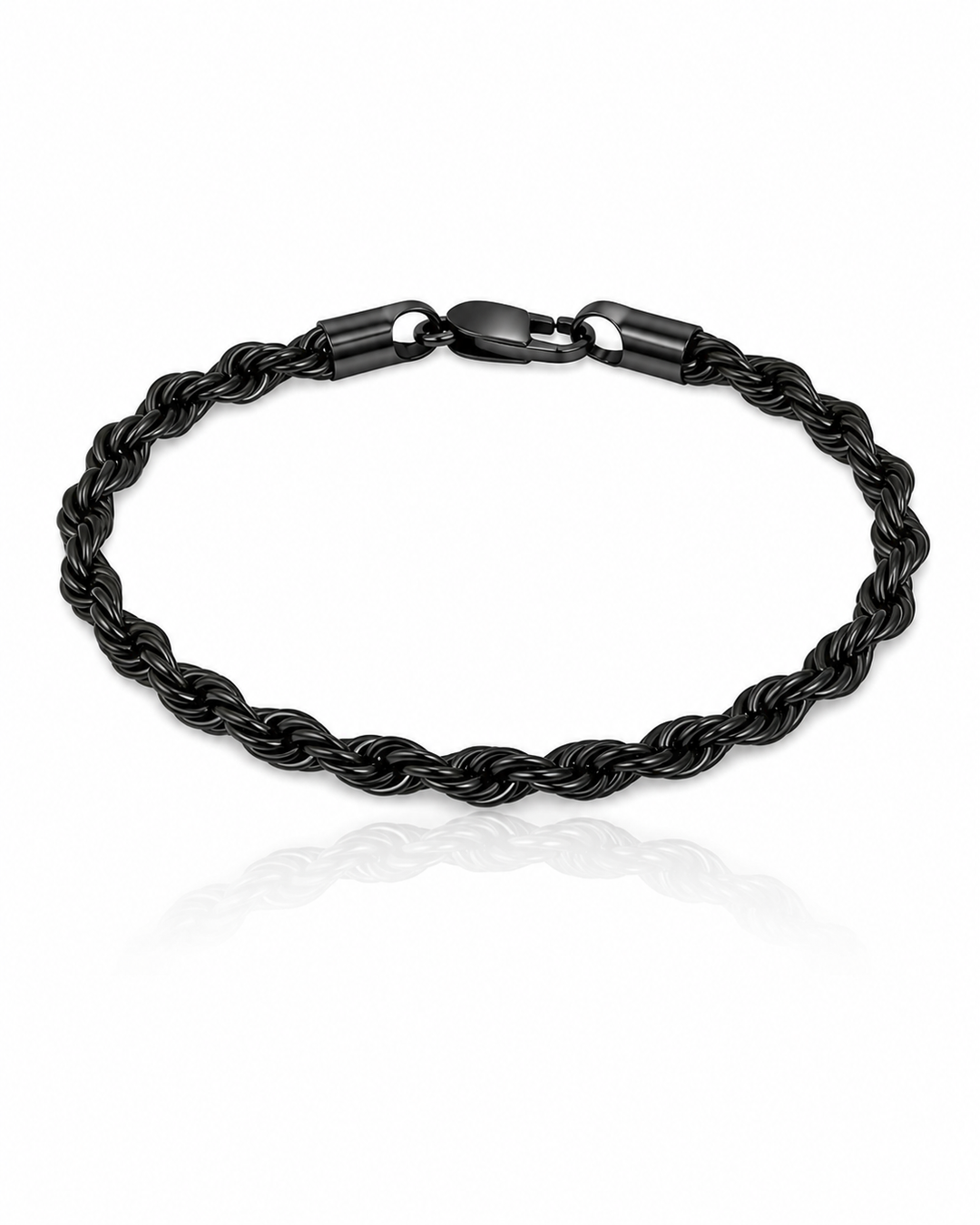 Black Rope Chain Waterproof Bracelet (11762)