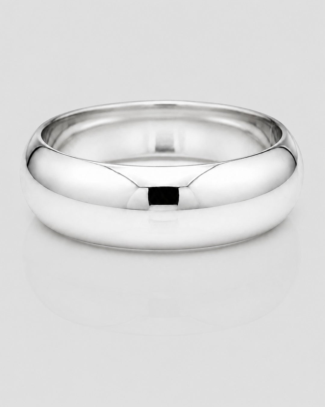 Rhodium Plated Statement Bangle Bracelet 3cm (11811)