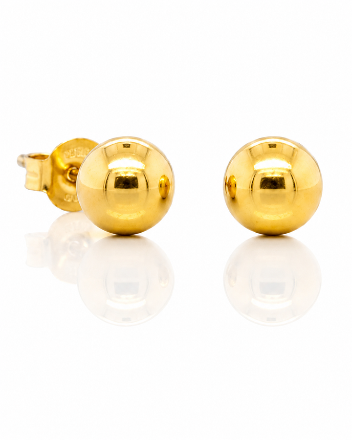 Gold Plated Minimalist Small Stud Earrings (300033)