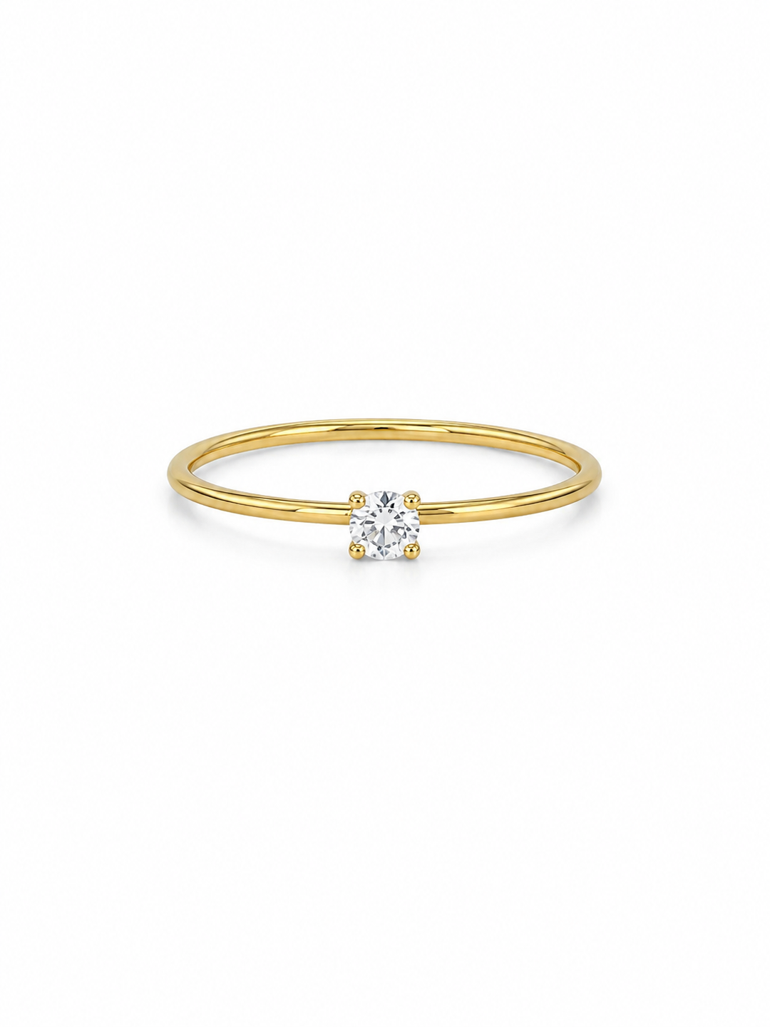 Gold Toned CZ Ring