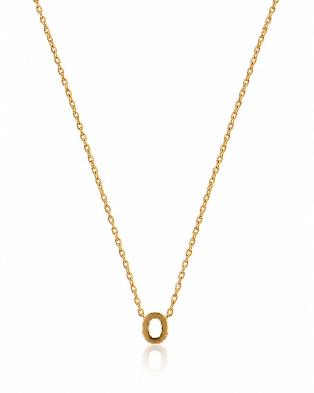 Gold Toned 'O' Snake Chain Necklace- 50CM ( 11674)
