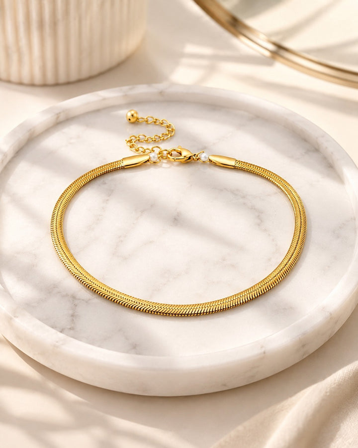 Gold Plated Waterproof Premium Chain Bracelet (10537)