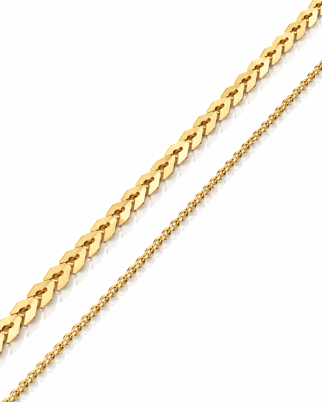 Gold Plated Twisted Rope Design 2-Pack Bracelet Set (100594)