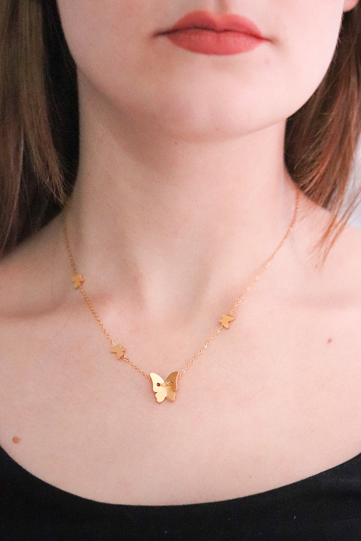 Gold Butterfly Necklace