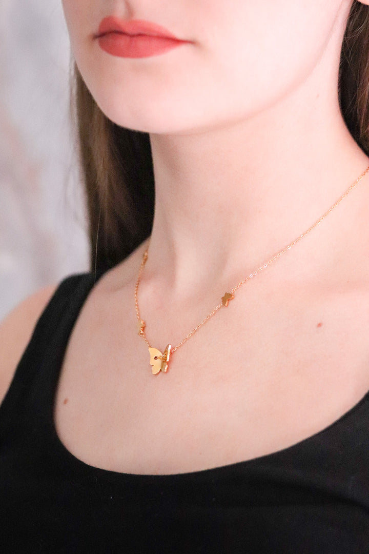 Gold Butterfly Necklace