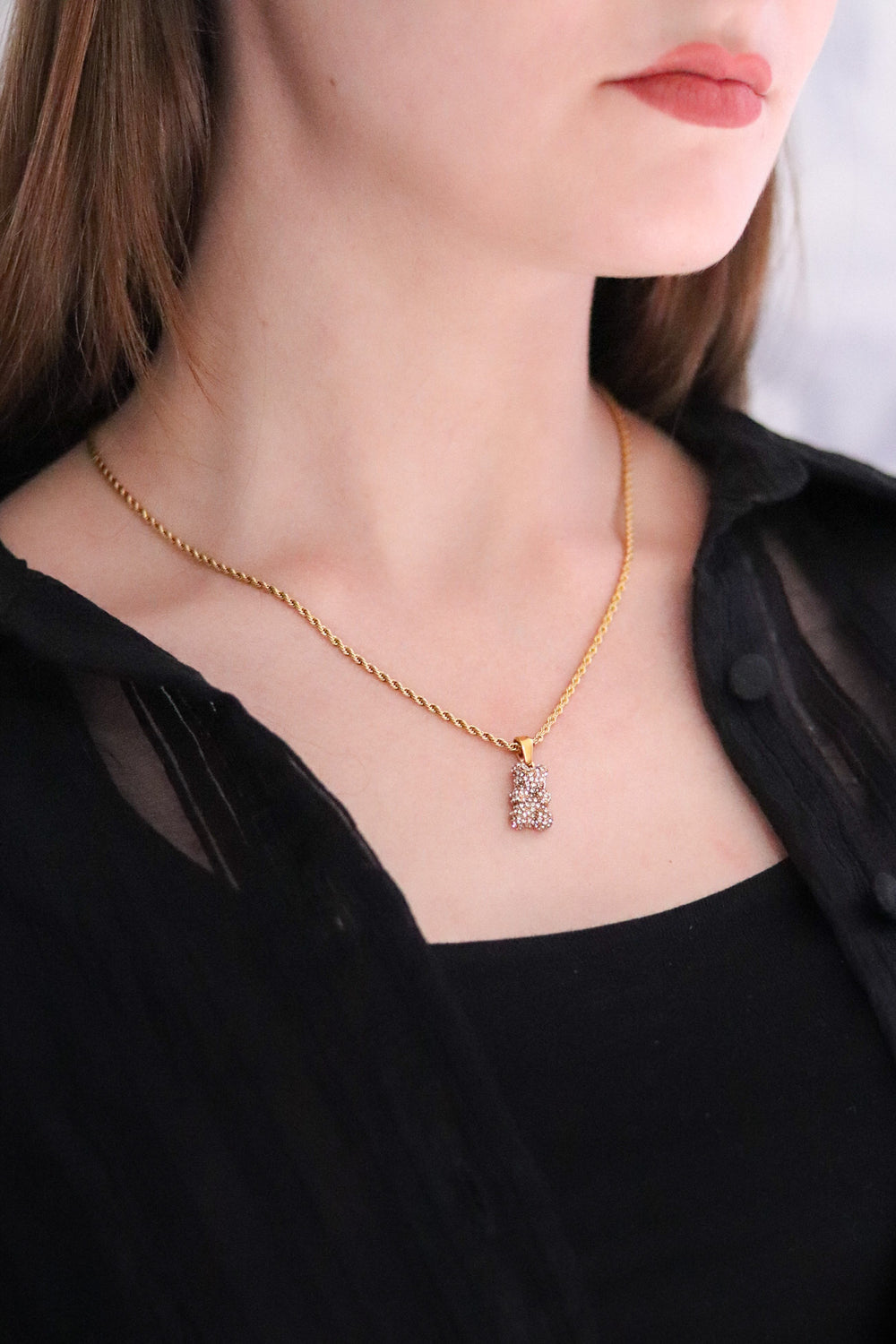 Teddy Bear Necklace 