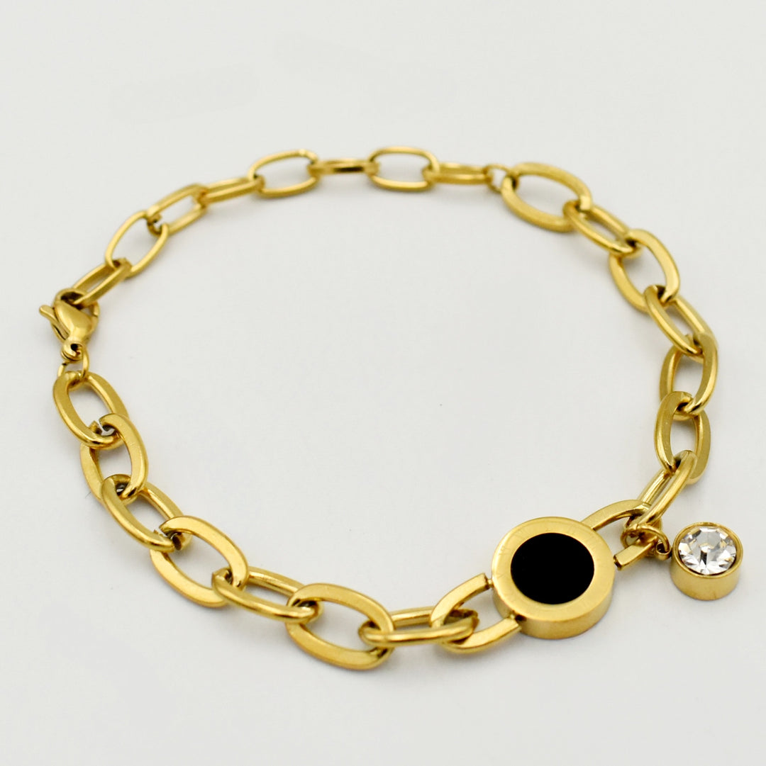 Gold Oval Link Bracelet