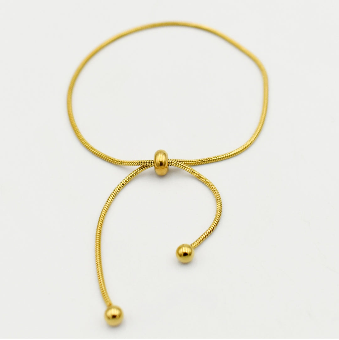 Gold Adjustable Snake Bracelet