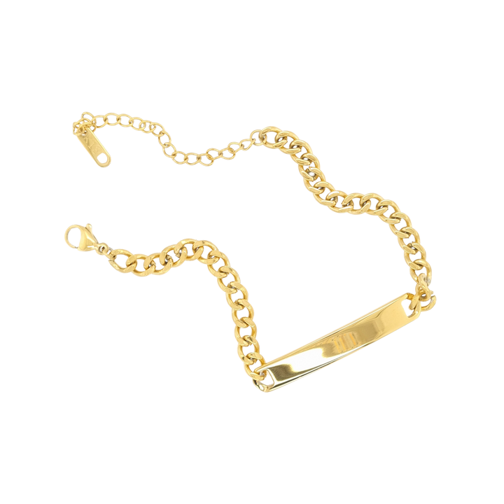 Gold Toned ID Bracelet