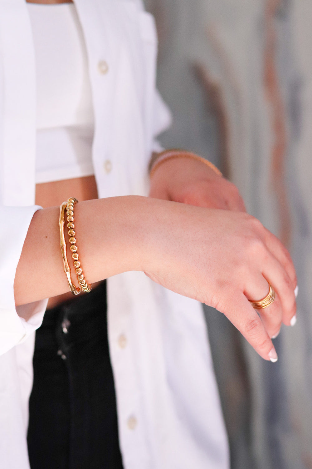 Bamboo Cuff Bangle 