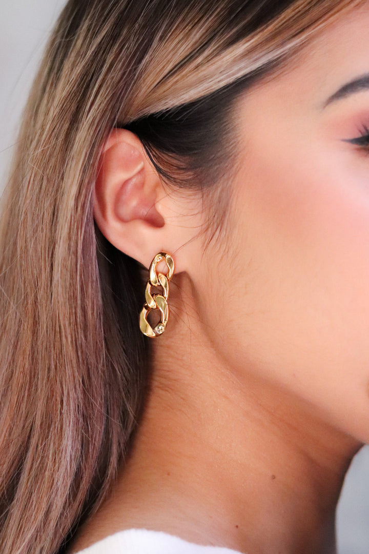 Gold Chain Earrings 