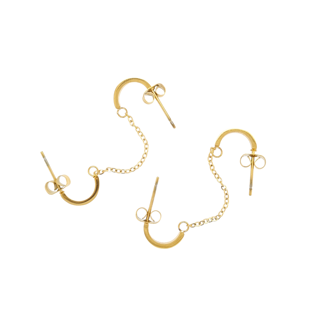 Double Chain Earrings 