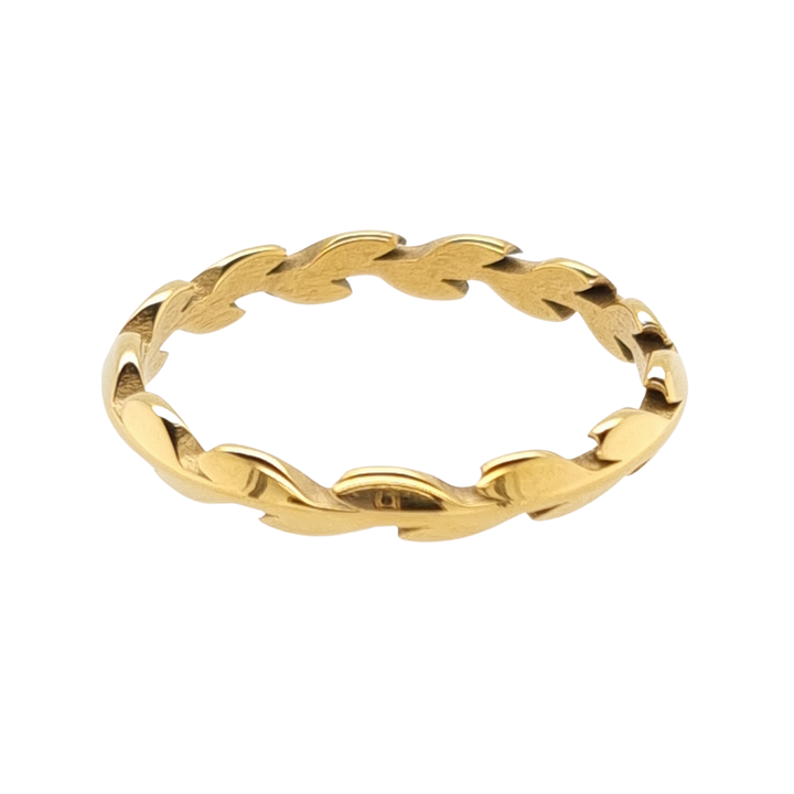 Gold Plated Wreath Band