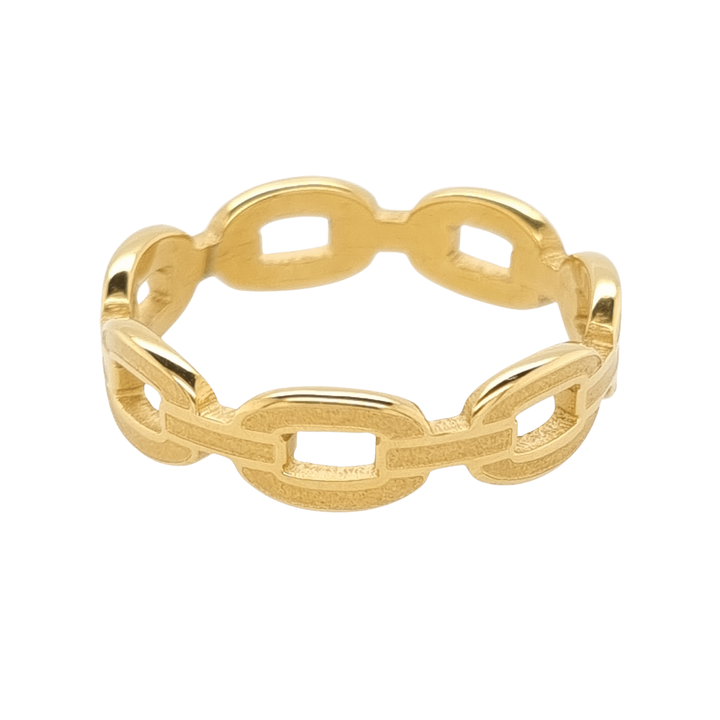Gold Plated Link Ring