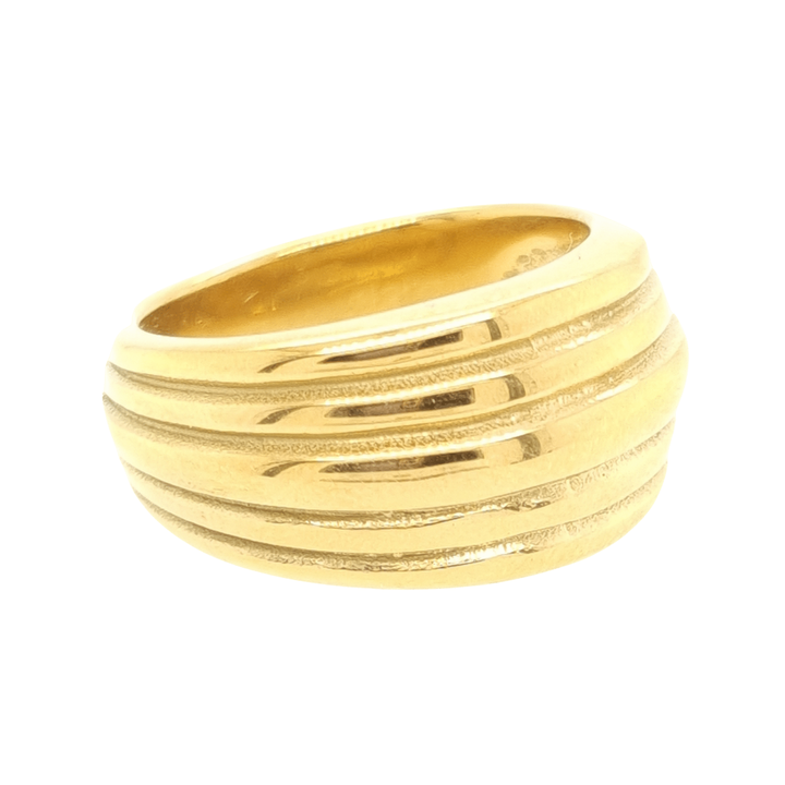Gold Plated Line Design Ring