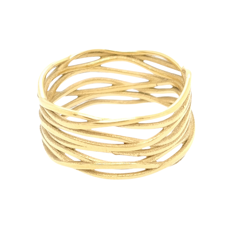 Gold Plated Wide Reed Band