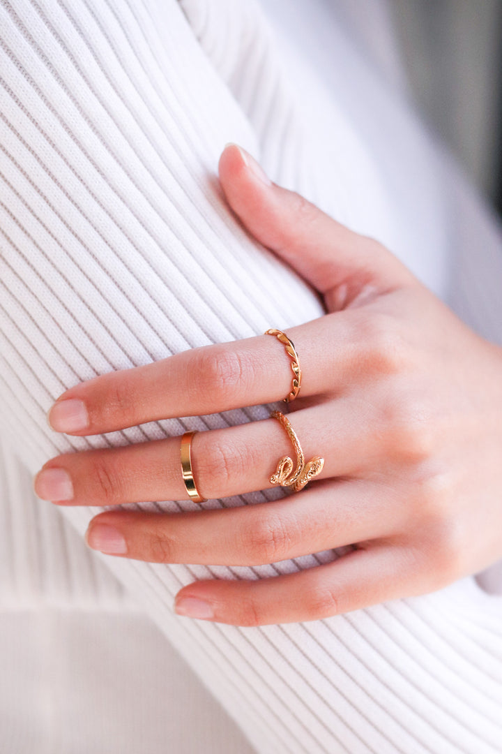 Gold Plated Wreath Band