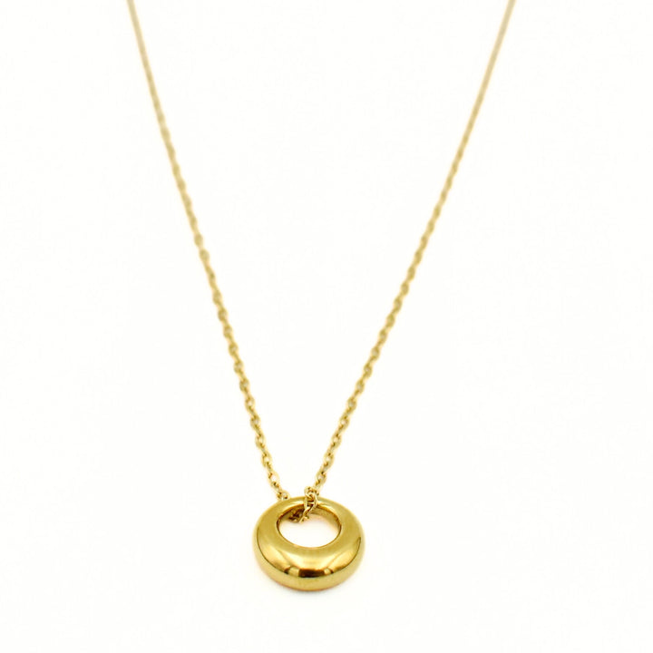Gold Plated Tunnel Necklace